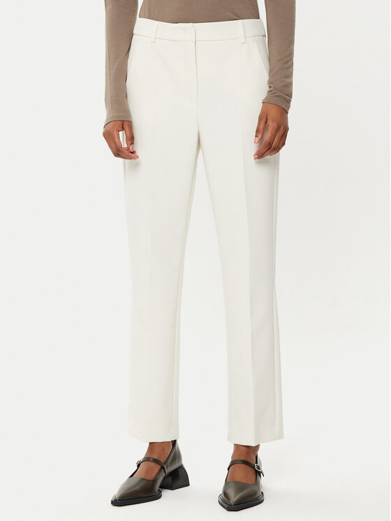 Weekend Max Mara Chino nohavice Rana 2515131031 Écru Slim Fit