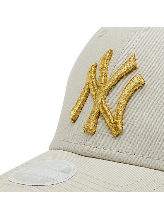 New Era New Era Czapka z daszkiem New York Yankees Metallic 60222491 Beżowy