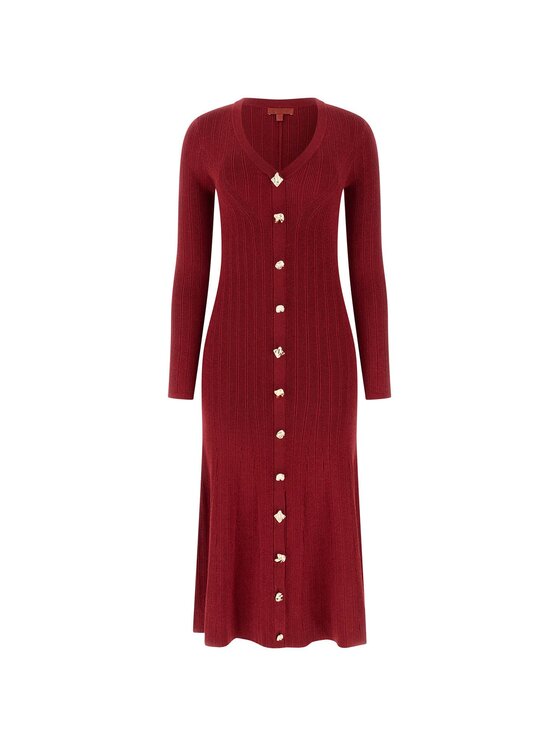 Guess Guess Vestito di maglia W6RK02 Z3700 Rosso Regular Fit
