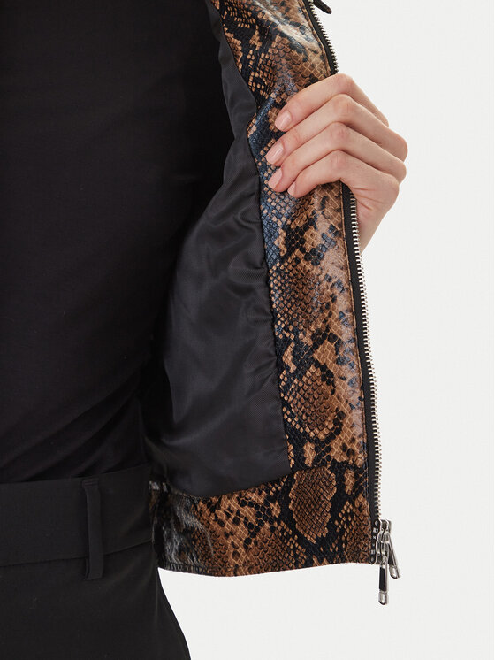 ONLY ONLY Μπουφάν από απομίμηση δέρματος Paris 15365492 Καφέ Regular Fit