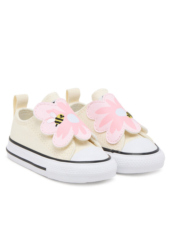 Converse Converse Scarpe da ginnastica Chuck Taylor All Star One Strap Embroidered Floral Easy On A13452C Écru