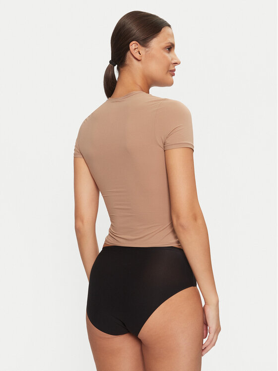 Dorina Dorina Marškinėliai Noa FXTO0015MI116 Ruda Slim Fit