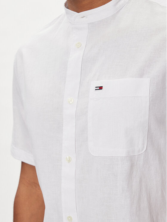 Tommy Jeans Tommy Jeans Camicia Mao DM0DM18965 Bianco Regular Fit
