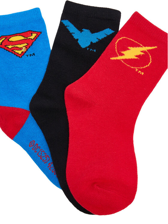 Superman Superman Șosete lungi CEO-ACCCS-AW25-228WBDC(3-PACK) Roșu