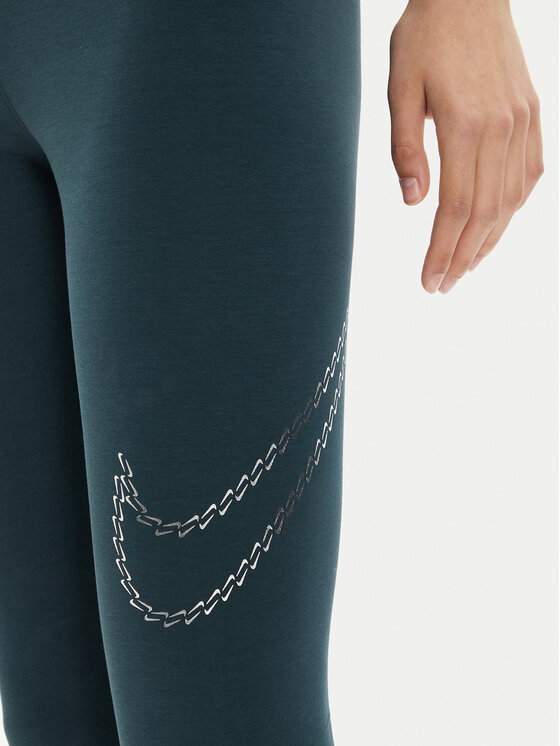 Nike Nike Legginsy FB8766 Zielony Tight Fit