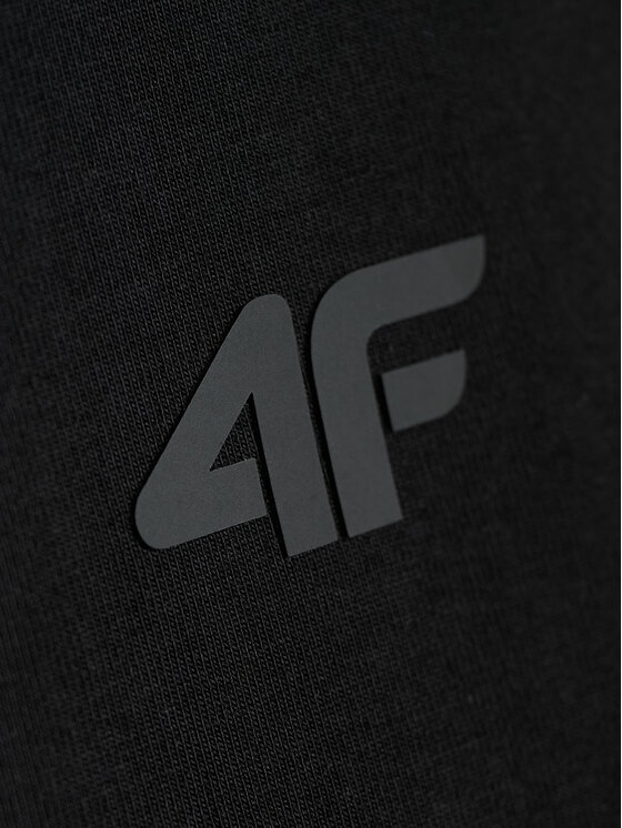 4F 4F Longsleeve BASIC+ Czarny Slim Fit