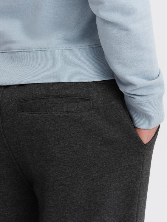 Ombre Ombre Teplákové kalhoty OM-PASK-0147 Šedá Regular Fit