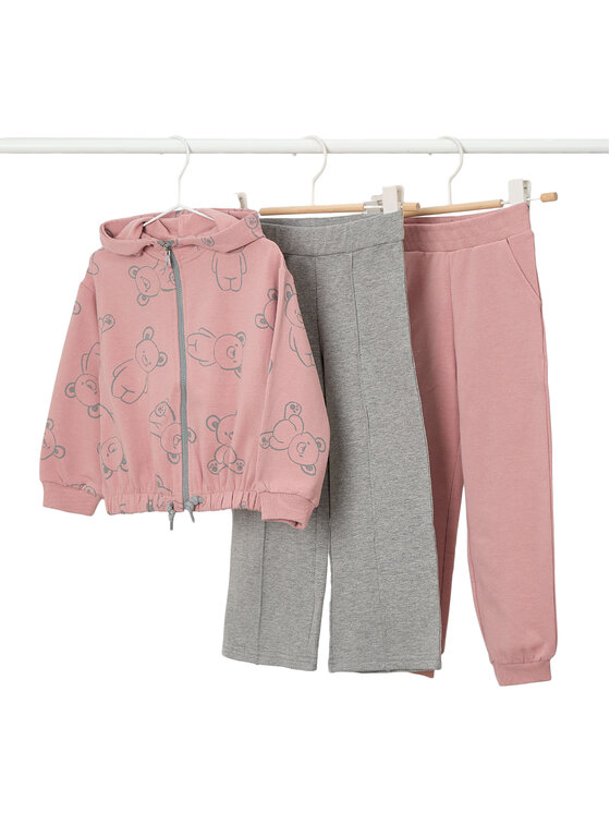 Mayoral Mayoral 2er-Set Jogginghosen und Sweatshirt 4895 Rosa Regular Fit