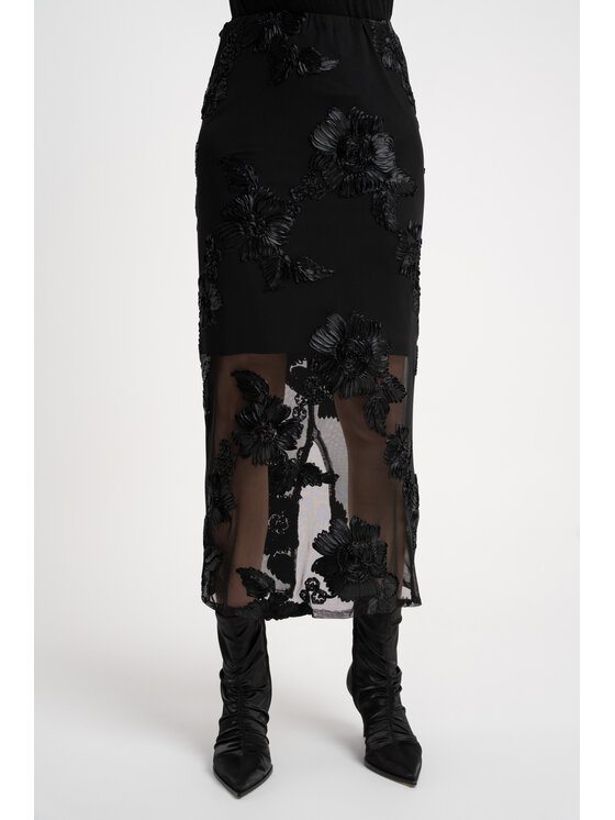 CLICK CLICK Φούστα 50-736 Μαύρο Fitted Fit