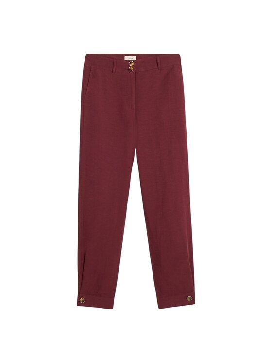 Oltre Oltre Pantaloni di tessuto P060R108563N036 Bordeaux Boy Fit