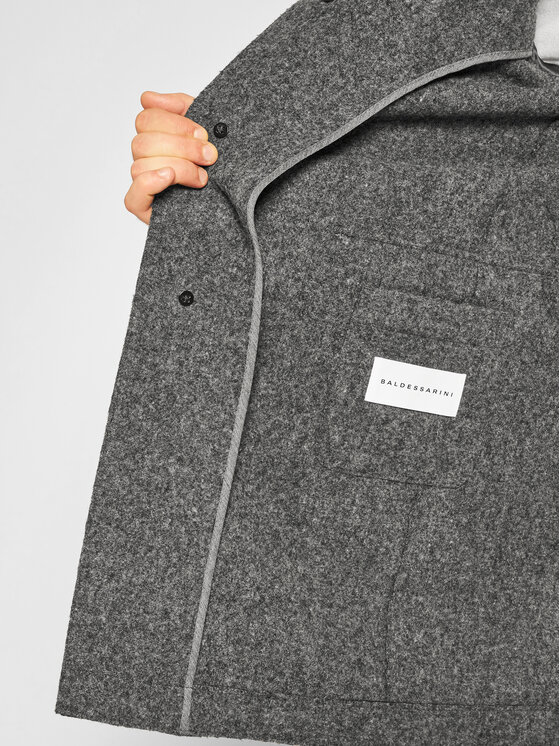 Baldessarini Baldessarini Wollmantel Clark-2 18686/000/8898 Grau Regular Fit