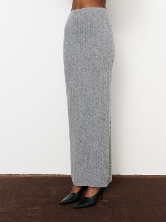 La Mania La Mania Sukňa ASTER Sivá Classic Fit