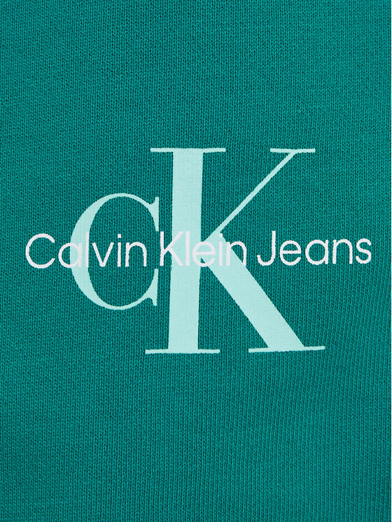 Calvin Klein Jeans Calvin Klein Jeans Spodnie dresowe Monogram Logo IU0IU00285 Zielony Regular Fit