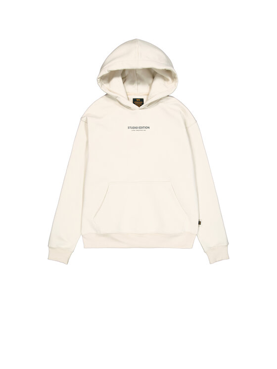 Alpha Industries Alpha Industries Bluza Studio Edition Backprint Hoodie Beżowy Loose Fit