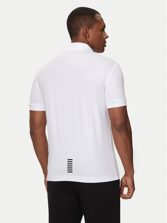 EA7 Emporio Armani EA7 Emporio Armani Polo 8NPF14 PJVQZ 1100 Biały Regular Fit
