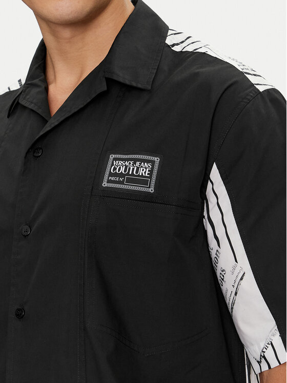 Versace Jeans Couture Versace Jeans Couture Πουκάμισο 76GAL202 Μαύρο Relaxed Fit