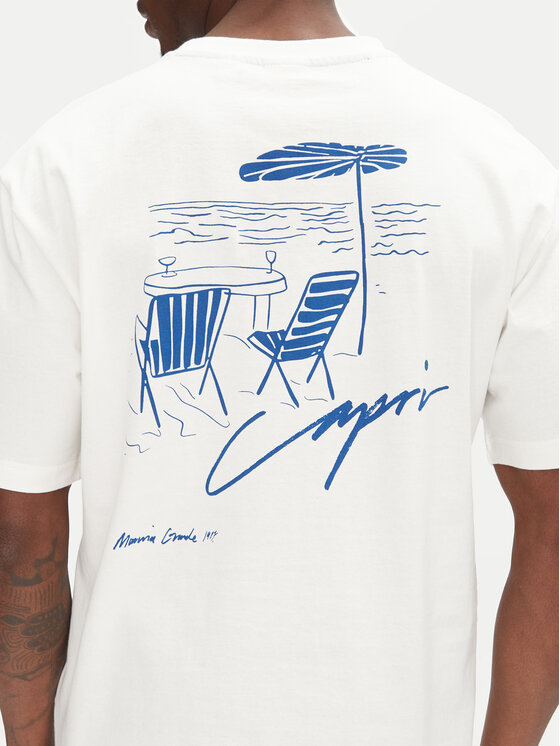 Only & Sons Only & Sons T-shirt Milo 22034452 Bianco Relaxed Fit