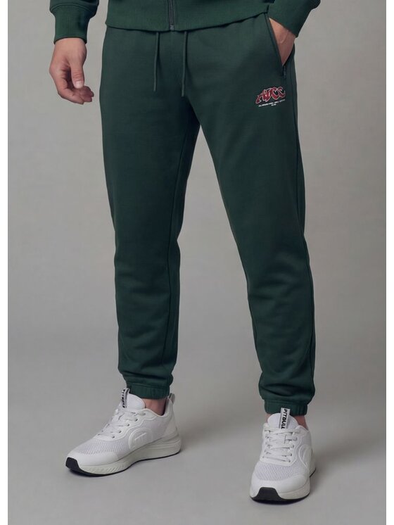 PITBULL PITBULL Spodnie dresowe ADCC Nelson Zielony Regular Fit