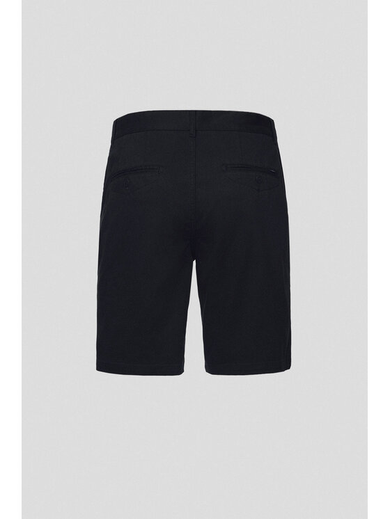 Lancerto Lancerto Szorty materiałowe Vaasa SZO082125000007 Czarny Regular Fit