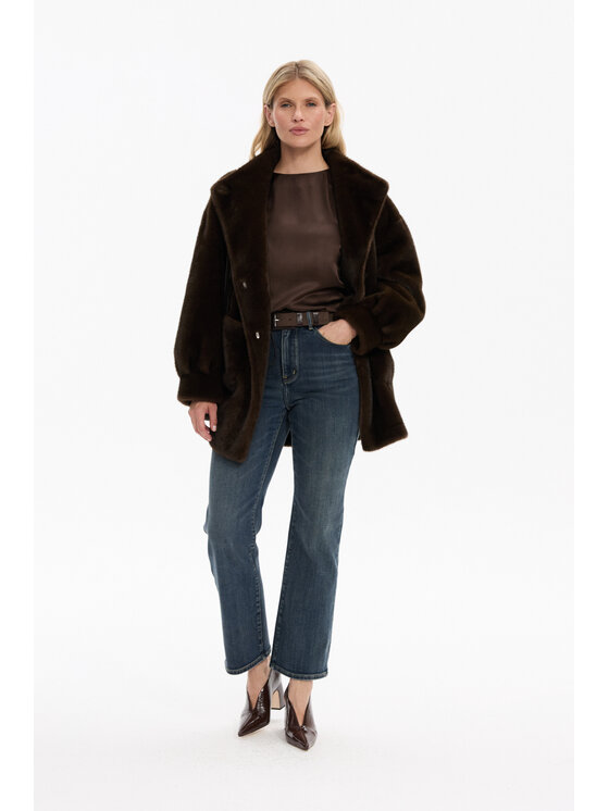 Deni Cler Milano Deni Cler Milano Kurtka przejściowa T-DC-9064-F5-76-78-1 Brązowy Regular Fit
