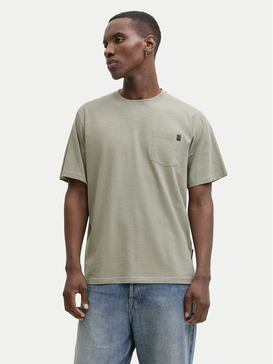 Jack & Jones Jack & Jones Tričko Dover 12288897 Zelená Relaxed Fit