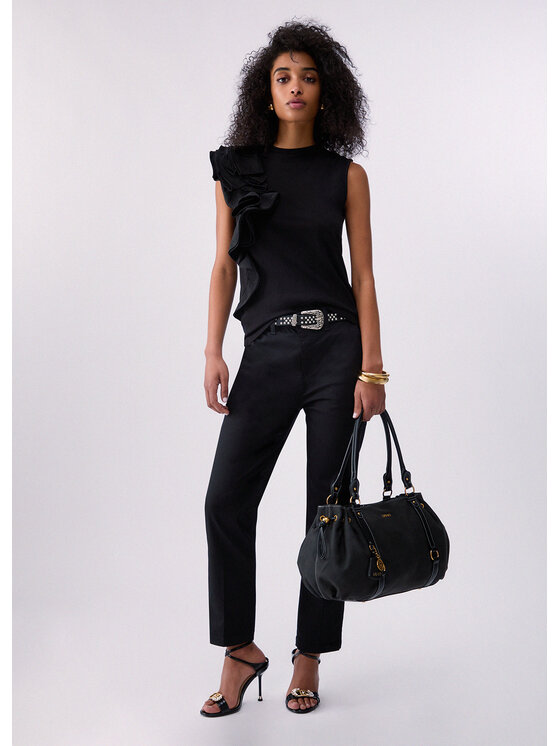Liu Jo Liu Jo Pantaloni di tessuto WA6510T714422222 Nero Regular Fit