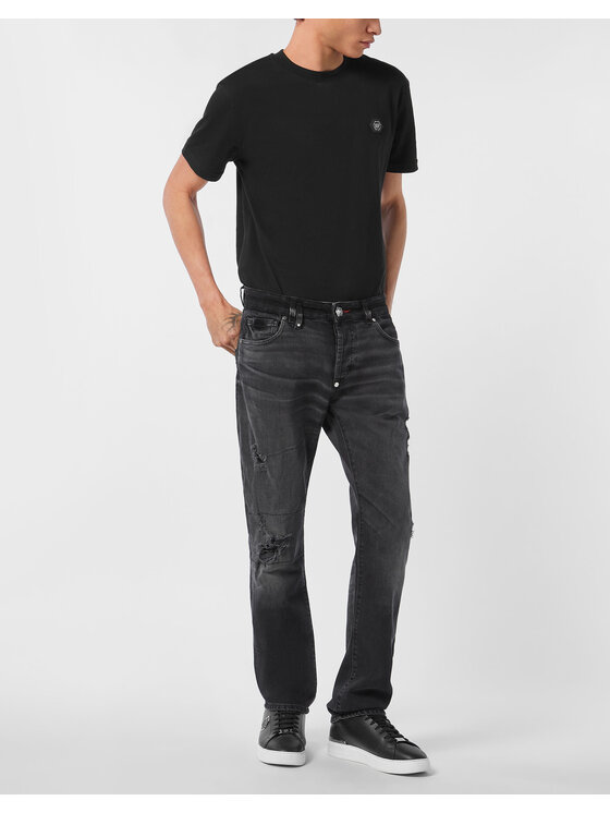 PHILIPP PLEIN PHILIPP PLEIN Jeansy 26879 Czarny Straight Fit