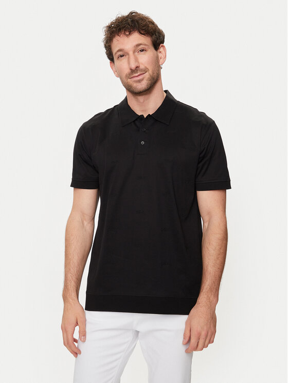 KARL LAGERFELD Tricou polo 745007 542201 Negru Regular Fit
