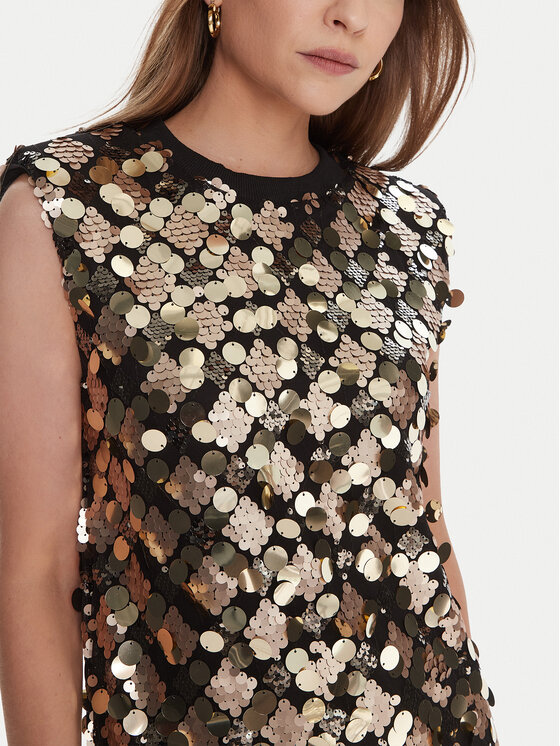 LOLA CASADEMUNT LOLA CASADEMUNT Kokteilinė suknelė LF2516016 Sidabrinė Regular Fit