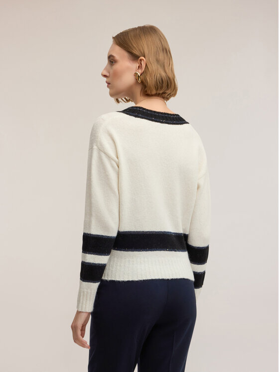 Motivi Motivi Maglione M037W003712N0S1 Bianco Regular Fit