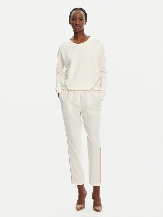 Liu Jo Sport Liu Jo Sport Суитшърт TA5039 JS182 Бял Relaxed Fit