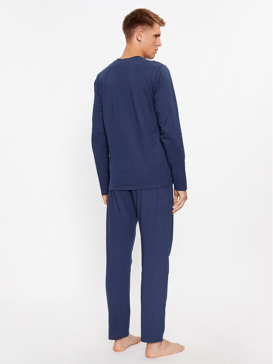 Guess Guess Piżama U2BX00 KBZG0 Niebieski Regular Fit