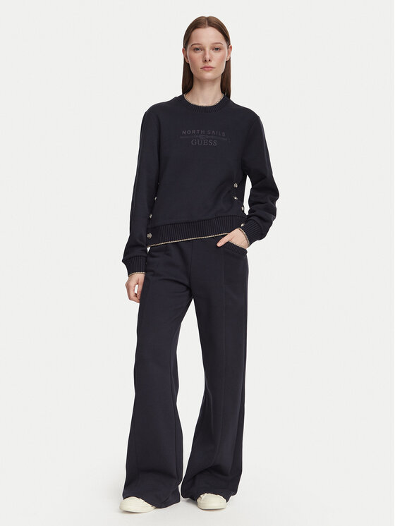 Guess Guess Μπλούζα W6YQ23 K5316 Σκούρο μπλε Regular Fit