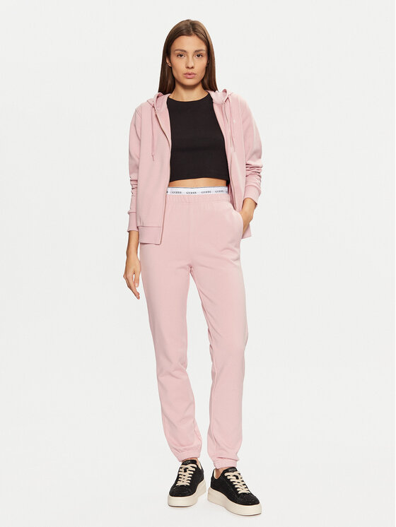 Guess Guess Pantaloni trening O5RB01 KCO31 Roz Regular Fit