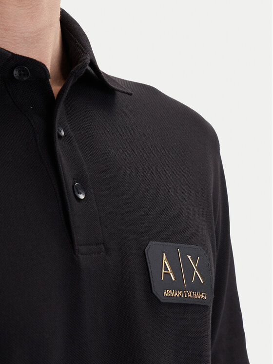 Armani Exchange Armani Exchange Polo XM002231 AF10366 UC001 Crna Regular Fit
