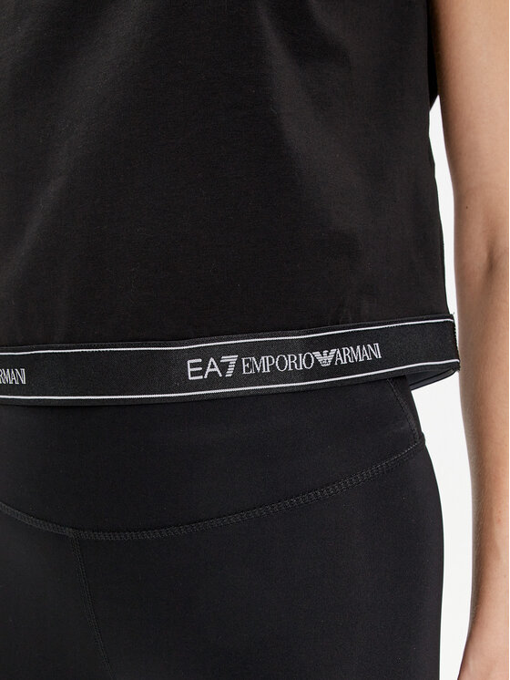 EA7 Emporio Armani EA7 Emporio Armani T-shirt 3DTT22 TJ6SZ 1200 Crna Regular Fit