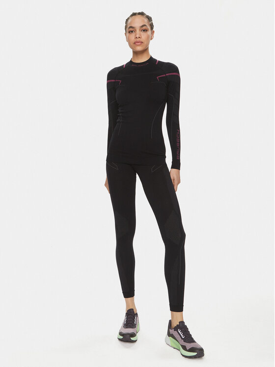 Brubeck Brubeck Termoaktyvus apatinis trikotažas, viršus LS1310W Juoda Slim Fit