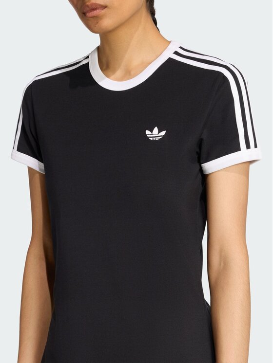 adidas adidas Každodenní šaty 3 Stripes KD7978 Černá Slim Fit