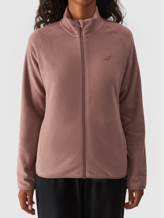 4F 4F Felpa di pile 4FWMM00TFLEF294-83S Marrone Regular Fit
