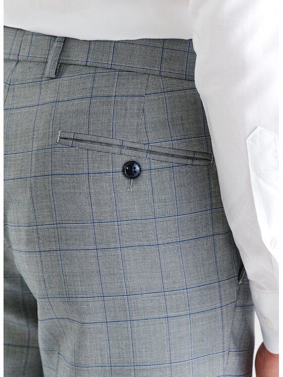 Pako Lorente Pako Lorente Spodnie garniturowe P23SF-6G-025 Szary Slim Fit