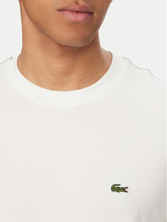 Lacoste Lacoste Majica TH0888 Bela Regular Fit