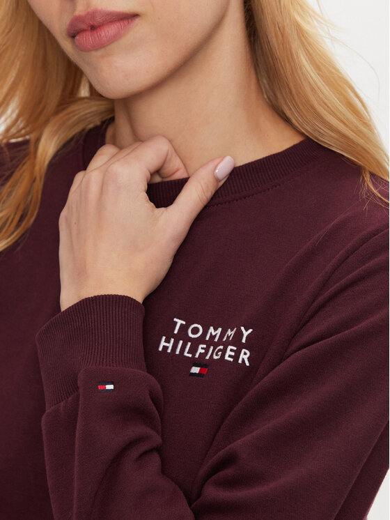 Tommy Hilfiger Tommy Hilfiger Mikina UW0UW04521 Bordó Regular Fit