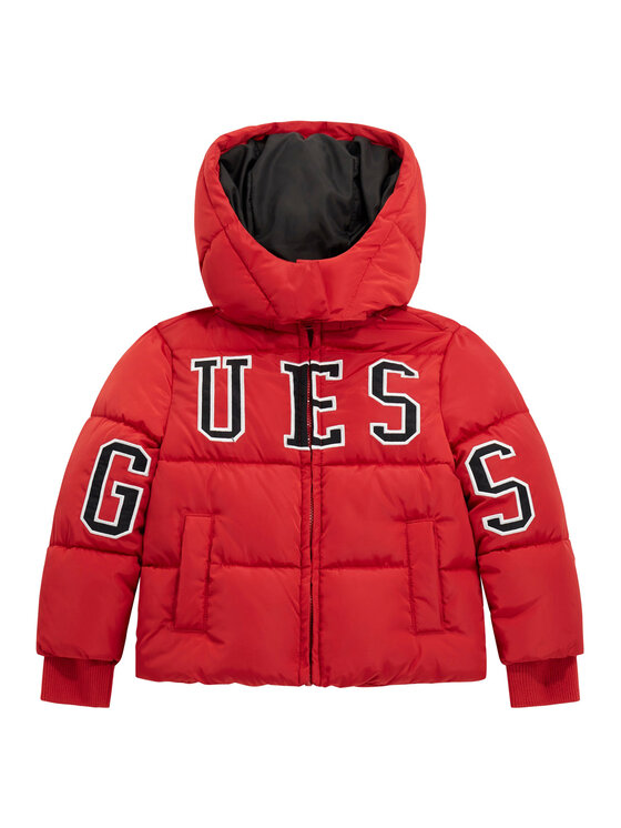 Guess Kids Kurtka zimowa N5BL01 WB240 Czerwony Regular Fit