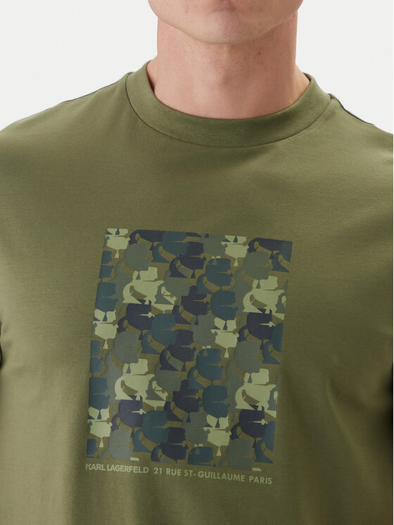 KARL LAGERFELD KARL LAGERFELD T-shirt 755037 562221 Verde Loose Fit