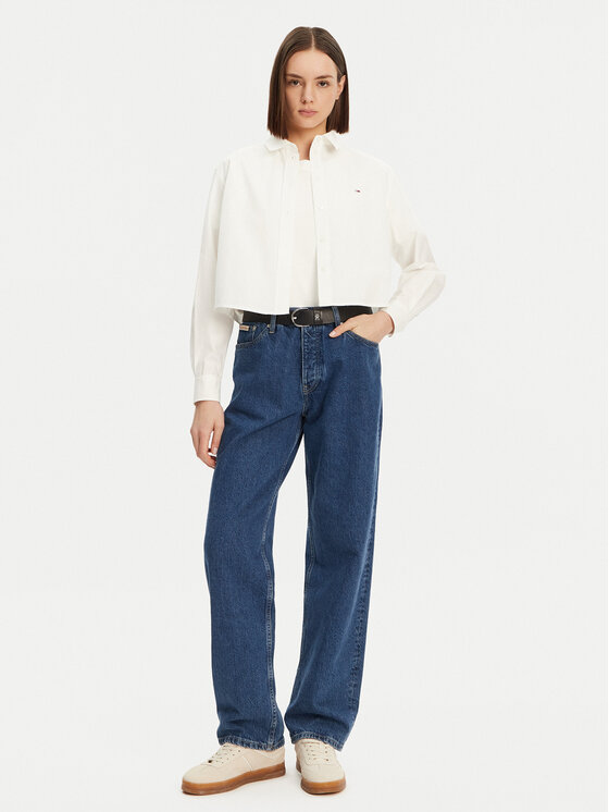 Tommy Jeans Tommy Jeans Košulja DW0DW19354 Bijela Relaxed Fit