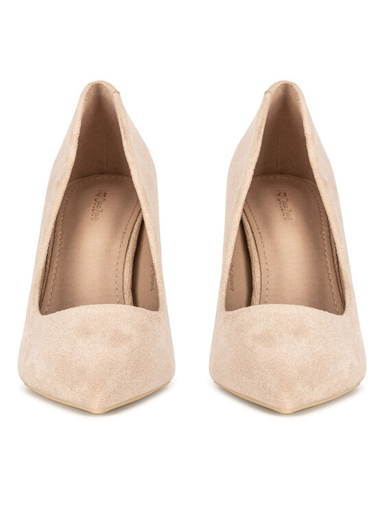 DeeZee DeeZee Pantofi cu toc subțire DBC-37237-1 Bej