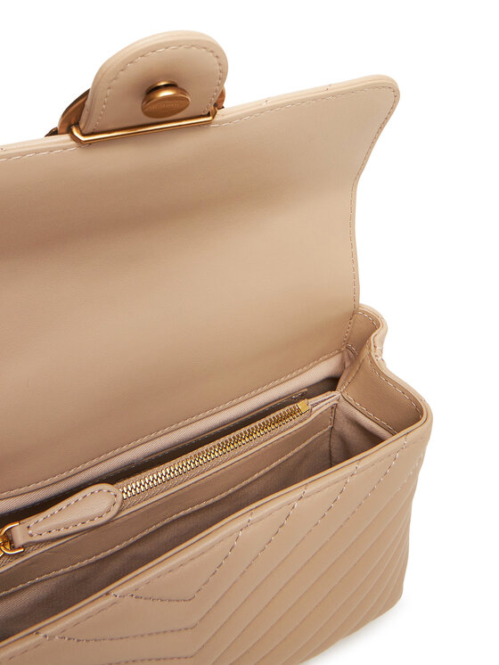 PINKO PINKO Handtasche Love Lady Puff Mini Cl AI PE 25 PLTT 100044 A0GK Beige