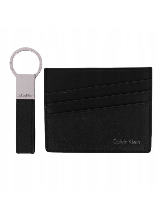 Calvin Klein Calvin Klein Pouzdro na kreditní karty ZESTAW MĘSKI CARD HOLDER I BRELOK Černá