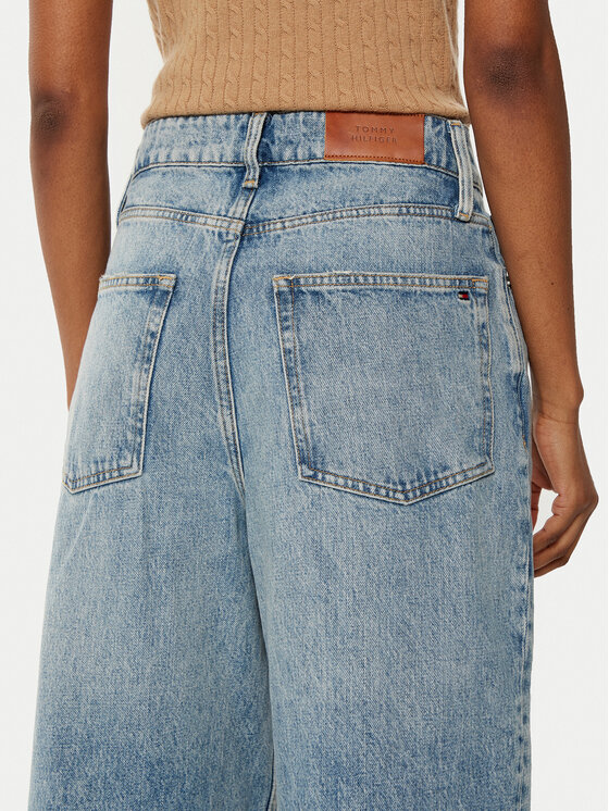 Tommy Hilfiger Tommy Hilfiger Jeansy WW0WW43705 Niebieski Wide Leg