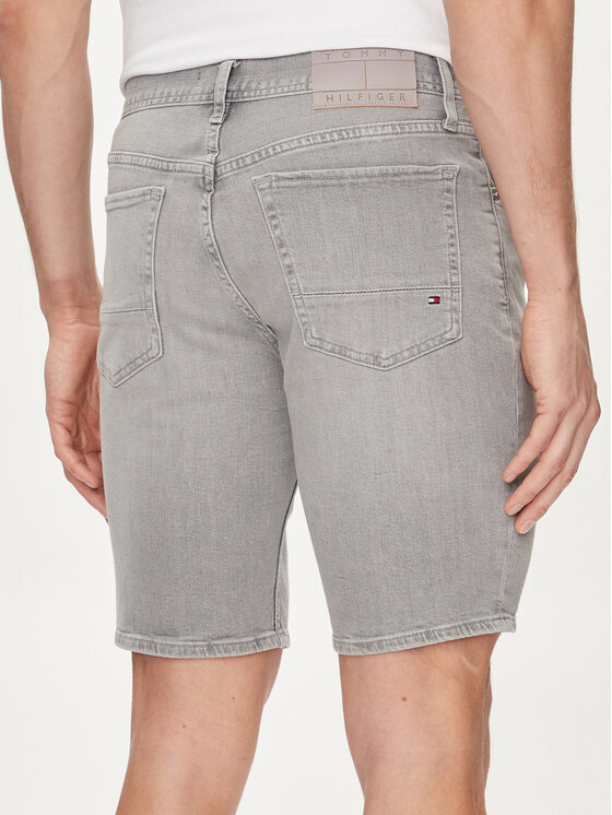 Tommy Hilfiger Tommy Hilfiger Džínsové šortky Brooklyn MW0MW35177 Sivá Straight Fit